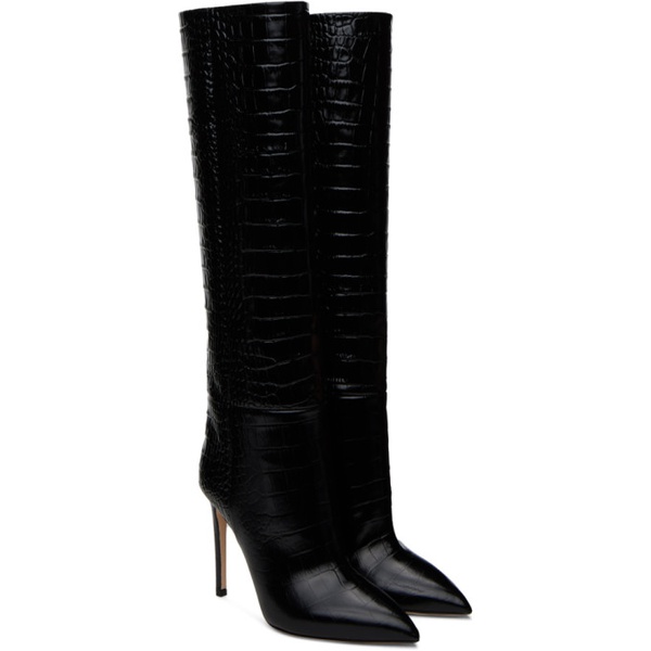  Paris Texas Black Stiletto Tall Boots 241616F115015