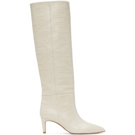 Paris Texas White Stiletto Boots 231616F115029