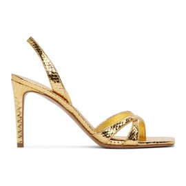 Paris Texas Gold Slingback 85 Heeled Sandals 241616F125029