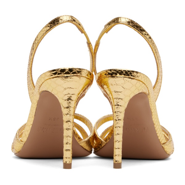  Paris Texas Gold Slingback 85 Heeled Sandals 241616F125029