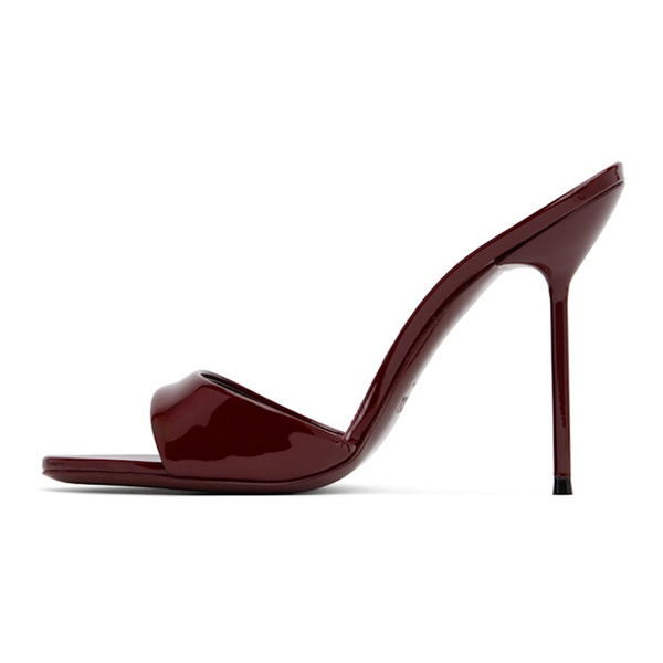  Paris Texas Burgundy Lidia Heeled Sandals 242616F125000