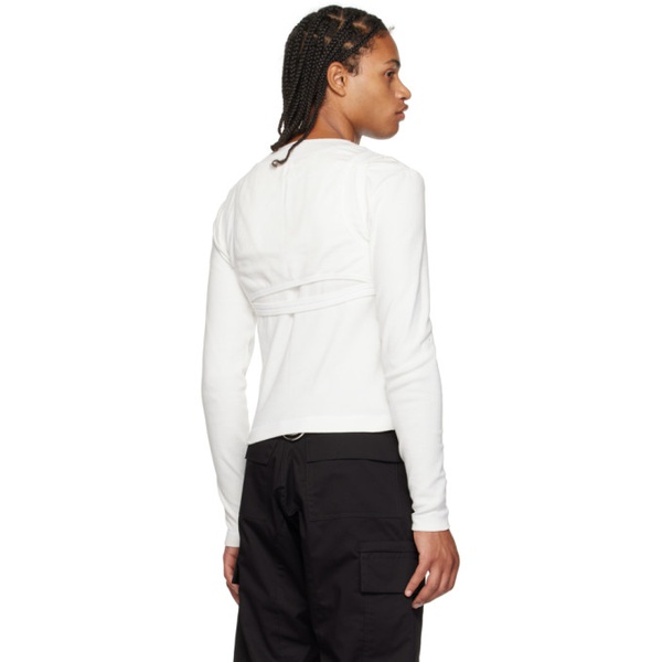  Parnell Mooney White Layered Long Sleeve T-Shirt 232555M213001