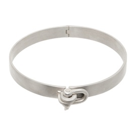 Parts of Four Silver Neck Cuff Choker 241236M145005