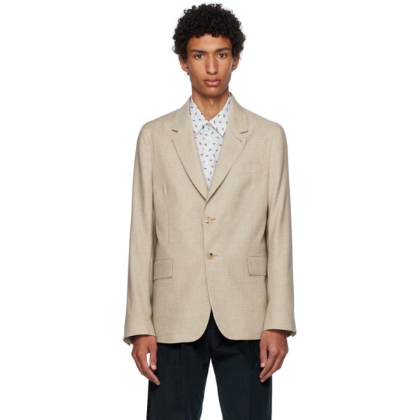  폴스미스 Paul Smith Beige Two-Button Blazer 232260M195008