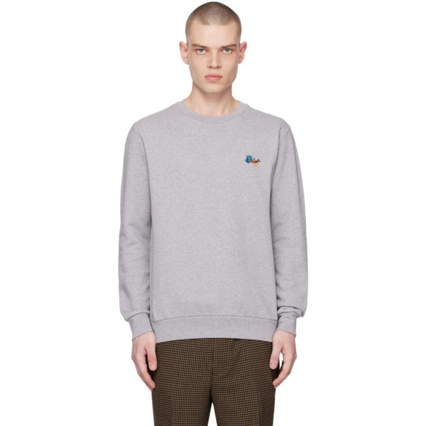  폴스미스 Paul Smith Gray Paint Splattter Sweatshirt 231260M204002