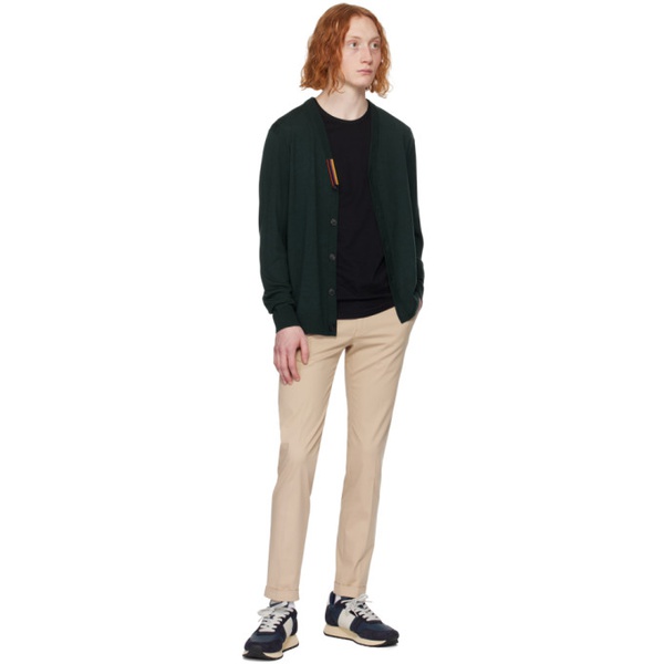  폴스미스 Paul Smith Green Striped Cardigan 241260M200004