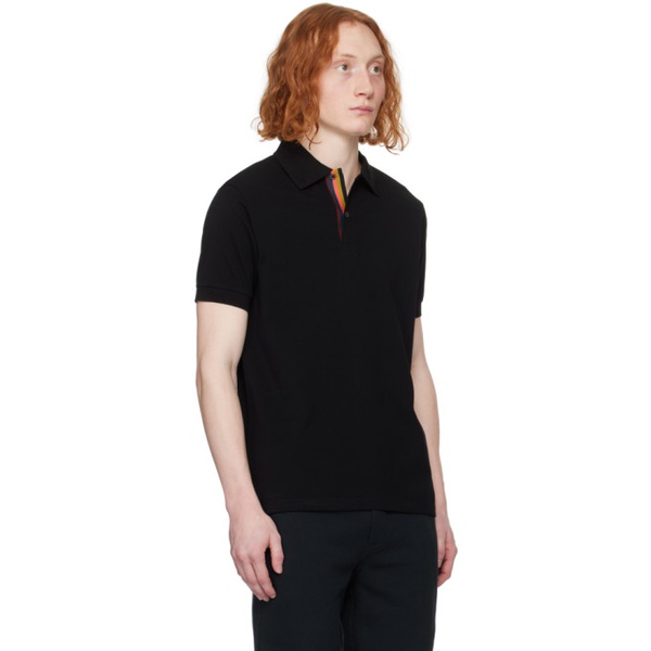  폴스미스 Paul Smith Black Striped Polo 241260M212003