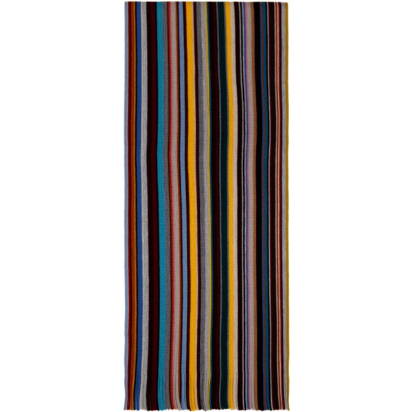  폴스미스 Paul Smith Multicolor Signature Stripe Scarf 241260M150004