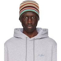 폴스미스 Paul Smith Multicolor Signature Stripe Beanie 241260M138000