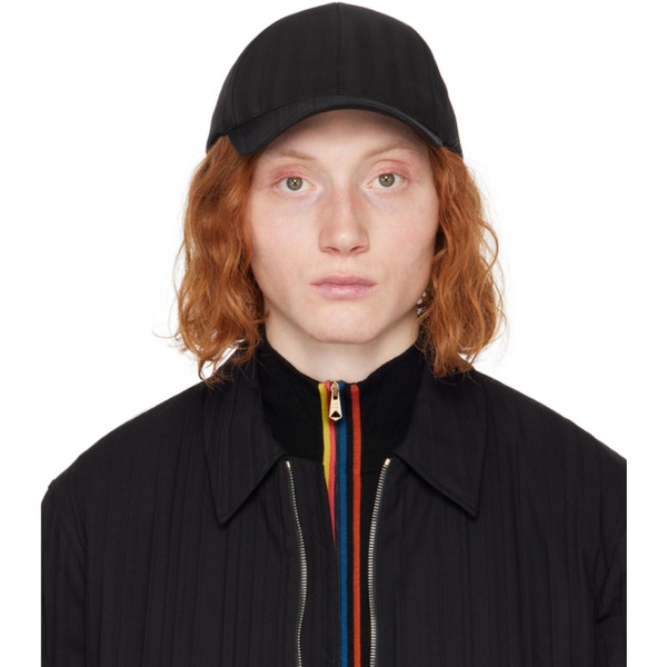  폴스미스 Paul Smith Black Shadow Stripe Cap 241260M139005