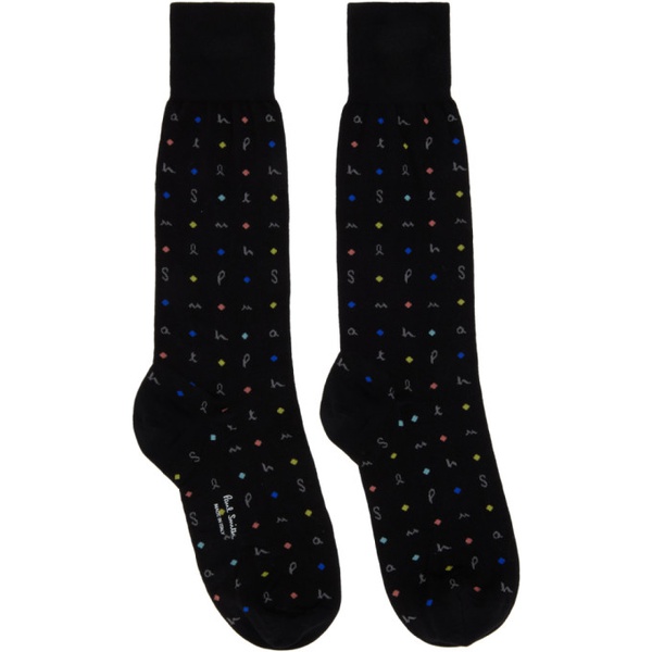  폴스미스 Paul Smith Three-Pack Black Socks 241260M220008