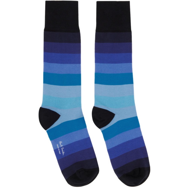  폴스미스 Paul Smith Three-Pack Blue Socks 241260M220004