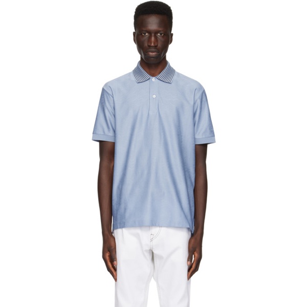  폴스미스 Paul Smith Blue Stripe Polo 241260M212019