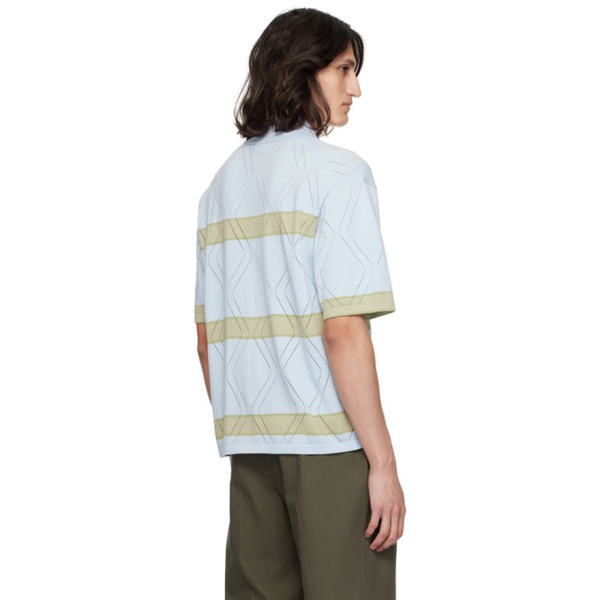  폴스미스 Paul Smith Blue Striped Shirt 241260M192029