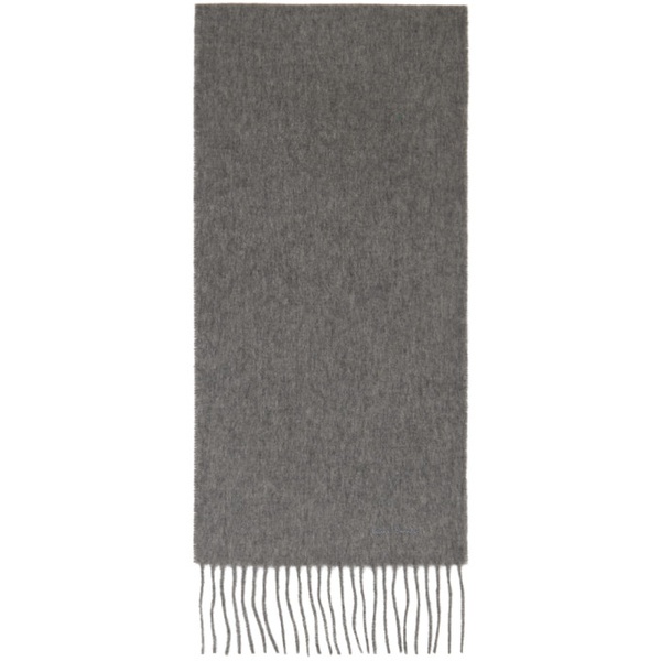  폴스미스 Paul Smith Gray Fringe Scarf 222260M150062