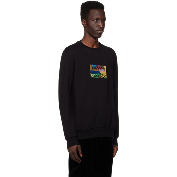  폴스미스 Paul Smith Black Embroidered Sweatshirt 231260M204005
