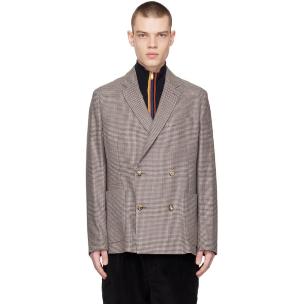  폴스미스 Paul Smith Gray Two-Button Blazer 231260M195001