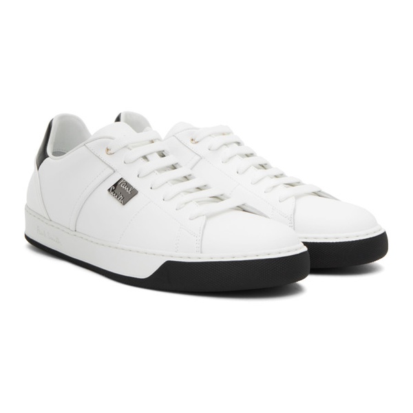  폴스미스 Paul Smith White & Black Bima Sneakers 232260M237017