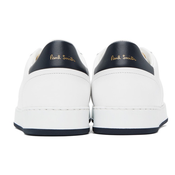  폴스미스 Paul Smith White & Navy Bima Sneakers 232260M237023