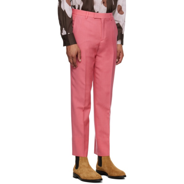 폴스미스 Paul Smith Pink Slim-Fit Trousers 232260M191018