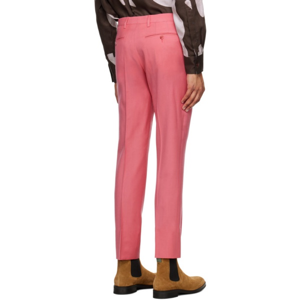  폴스미스 Paul Smith Pink Slim-Fit Trousers 232260M191018