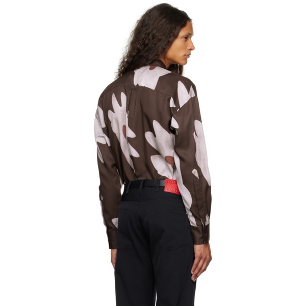  폴스미스 Paul Smith Brown Oversized Shirt 232260M192029