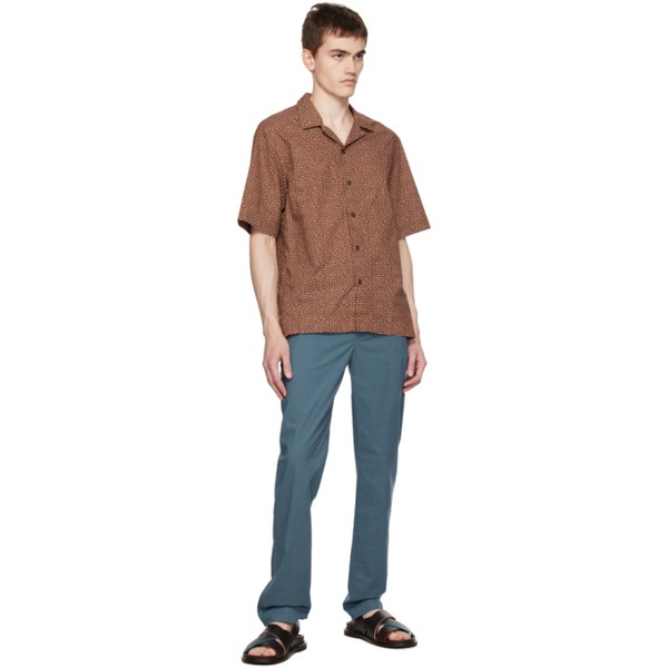  폴스미스 Paul Smith Brown Mini Tile Shirt 232260M192006