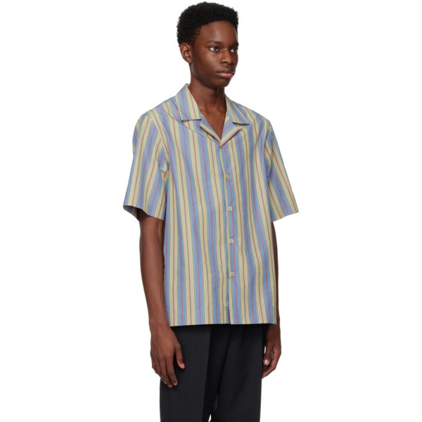  폴스미스 Paul Smith Blue & Beige Striped Shirt 222260M192066