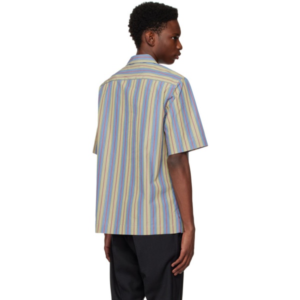  폴스미스 Paul Smith Blue & Beige Striped Shirt 222260M192066