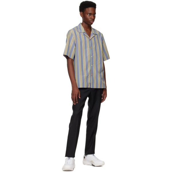  폴스미스 Paul Smith Blue & Beige Striped Shirt 222260M192066