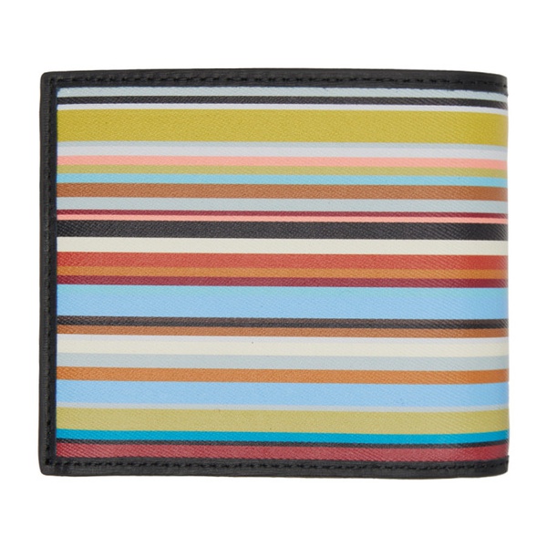  폴스미스 Paul Smith Multicolor Signature Stripe Wallet 232260M164002