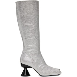 Paula Canovas Del Vas Silver Diablo Boots 232427F115000