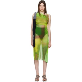 Paula Canovas Del Vas Green Cutout Midi Dress 231427F054002