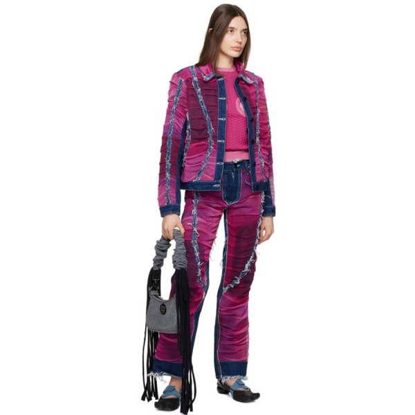  Paula Canovas Del Vas Pink Cutout Vest 231427F096005