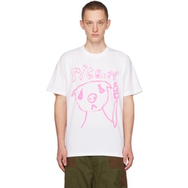 Perks and Mini White Pig Baby 에디트 Edition T-Shirt 232792M213000