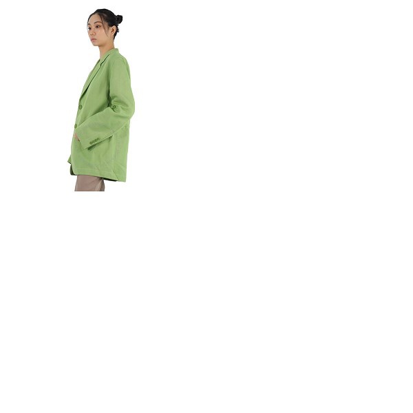  Petar P에트로 ETROV Ladies Green Issa Single-Breasted Oversized Jacket RS22J2
