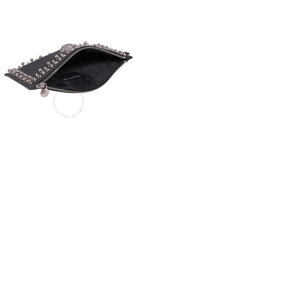 Philipp Plein Ladies Black Faux-leather Crystal Stud Clutch Bag S19A WBB0361 PCO011N