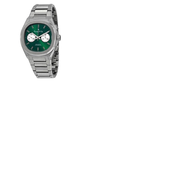  Picasso And Co Chairman II Chronograph Hand Wind Green Dial Mens Watch PWCH2GRSS