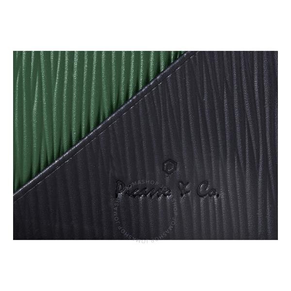 Picasso And Co Leather Wallet- Green/Navy Blue PLG1767GRN