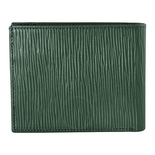  Picasso And Co Leather Wallet- Green/Navy Blue PLG1767GRN