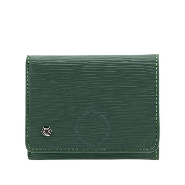  Picasso And Co Leather Wallet- Green Wave PLG1414GRN