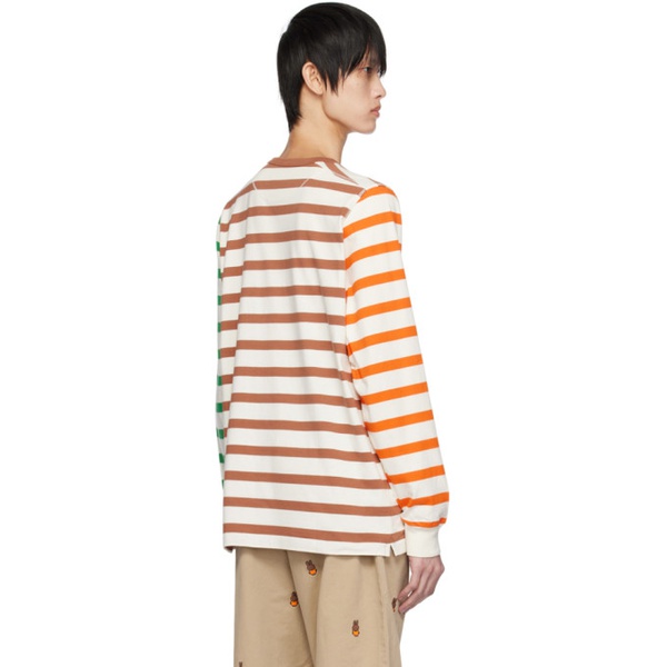  Pop Trading Company 오프화이트 Off-White Miffy Striped Long Sleeve T-Shirt 241959M213000