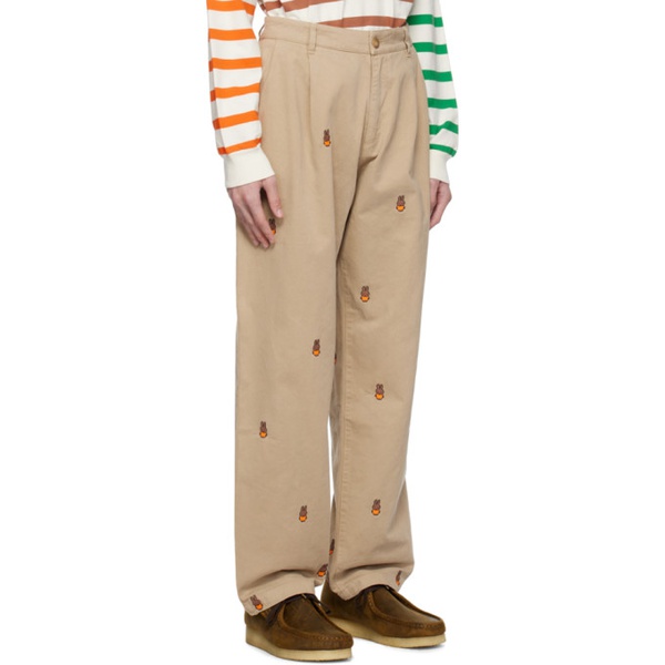  Pop Trading Company Khaki Miffy Embroidered Trousers 241959M191000