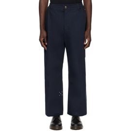 Pop Trading Company Navy Four-Pocket Trousers 241959M191004