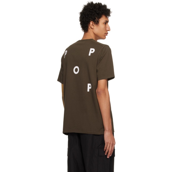  Pop Trading Company Brown Pop T-Shirt 241959M213017