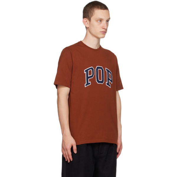  Pop Trading Company Red Arch T-Shirt 232959M213021