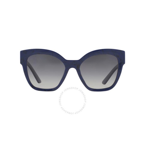 프라다 Prada Polarized Grey Gradient Butterfly Ladies Sunglasses PR 17ZS 18D5W1 54