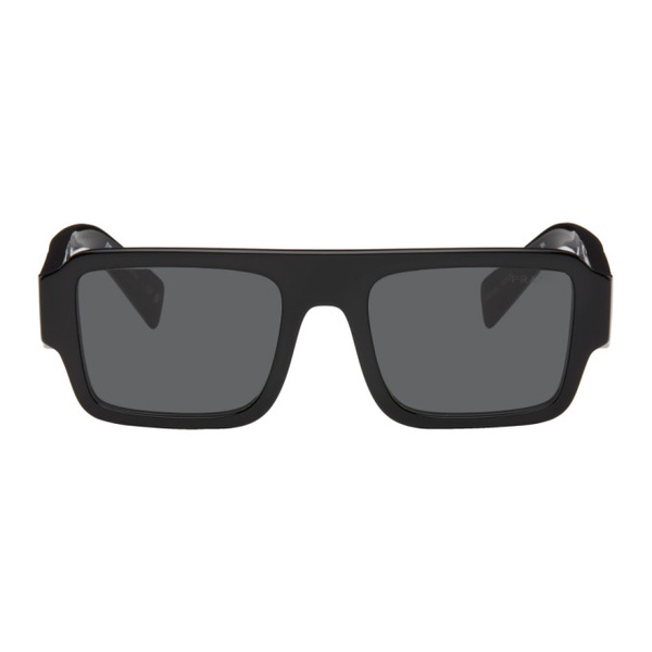  Prada Eyewear Black Oversized Square Sunglasses 241208F005034