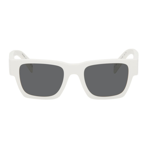  Prada Eyewear White Square Sunglasses 241208F005018