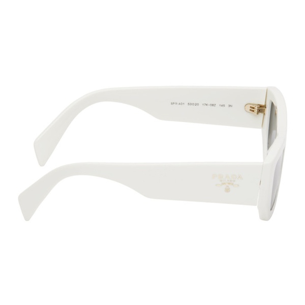  Prada Eyewear White Logo Sunglasses 241208F005031